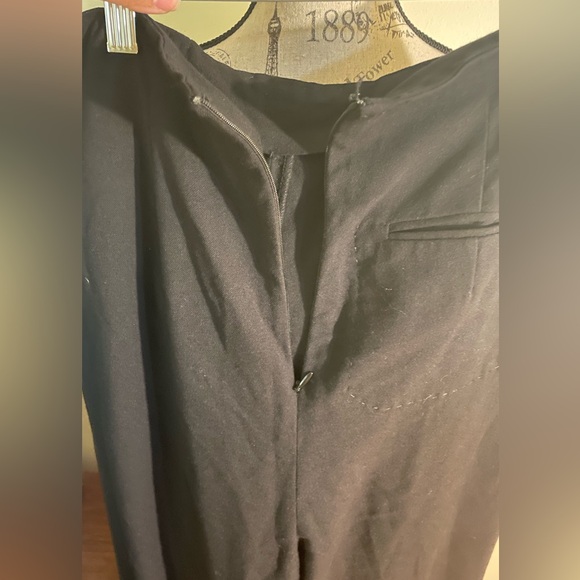 Spiegel Wool Blend Pleated Super Wide Leg Pants. - Picture 6 of 8